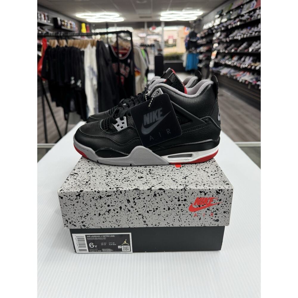 Size 6Y - Air Jordan 4 Retro GS Bred Reimagined GS FQ8213-006